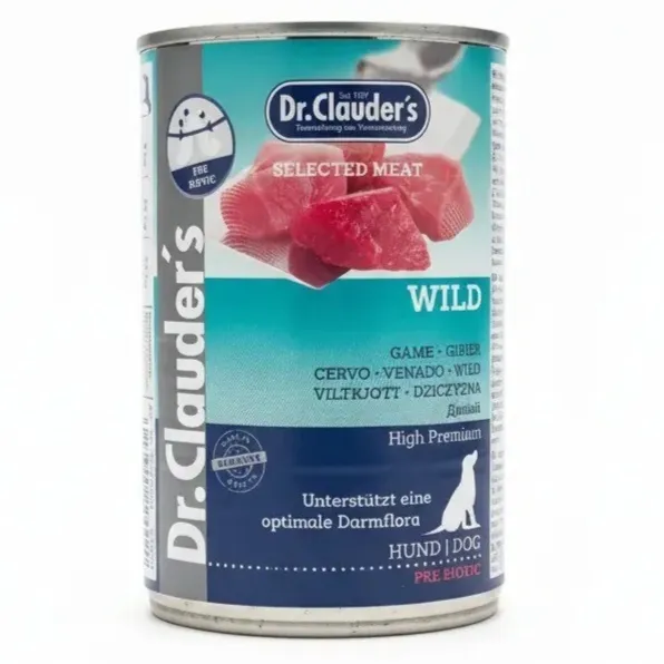 کنسرو سگ دکتر کلادرز گوشت شکار ۴۰۰ گرم